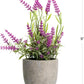 Velener Artificial Lavender Flowers(Pink/White/Purple), Small Fake Lavender Plants Pot Set of 3 - Faux Lavender Flowers for Farmhouse/Home