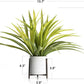 Velener 15" Potted Spider Plant in Artificial Plant Stand- Fake Plants for Indoors Outdoor Patio Decor