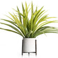 Velener 15" Potted Spider Plant in Artificial Plant Stand- Fake Plants for Indoors Outdoor Patio Decor