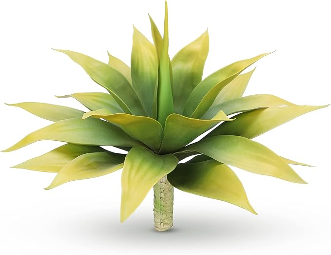 Velener Artificial Plant Outdoor Agave - Large Size UV Resistant Fake Agave Plants for Indoor and Outdoor Decor(28 Inch)